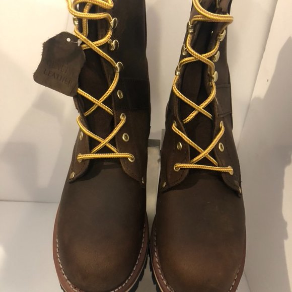 Tree Climbing  logger Men’s Leather Upper Boots